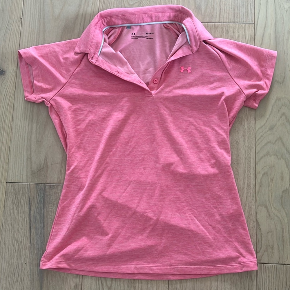 Women’s fitted collared under Armour Golf/Tennis shirt